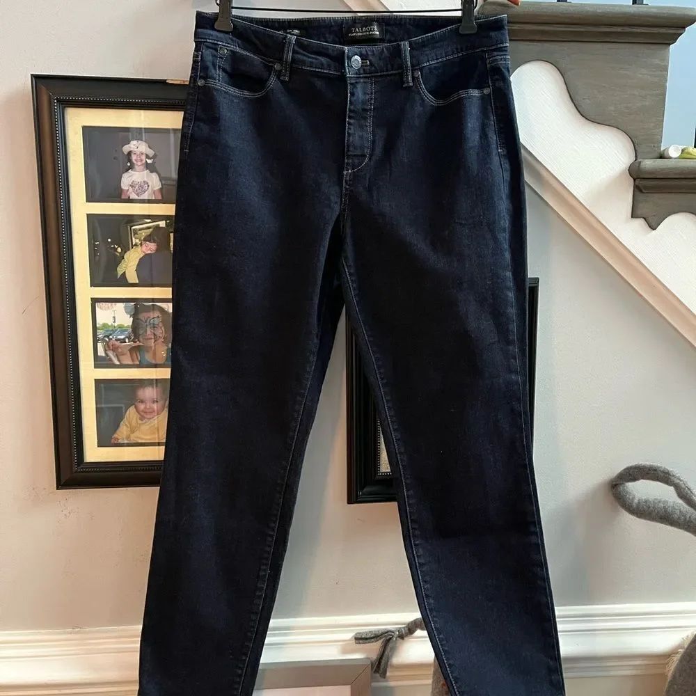 Talbots Flawless Five-Pocket Curvy Slim Ankle Jeans sz 10 EUC